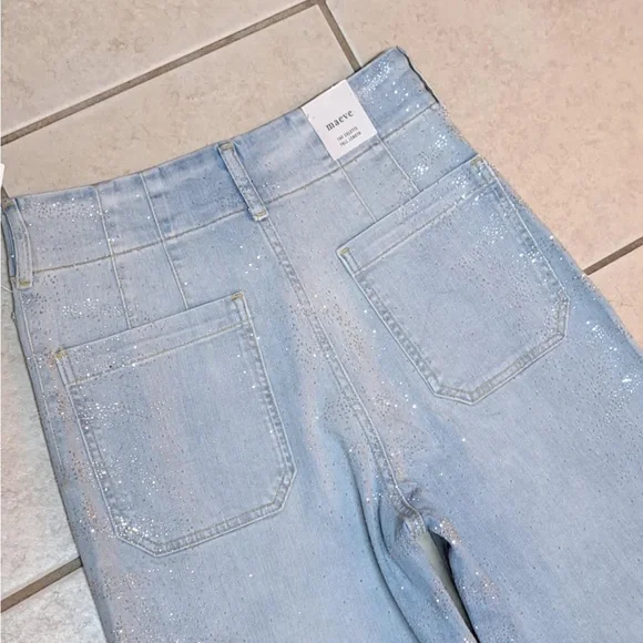 Maeve (Anthropologie) "The Colette Full-Length Sparkle Jeans" - Picture 11 of 12